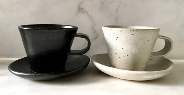 Espresso Cup and Saucer | Drinkware by Len Carella | Octavia in San Francisco