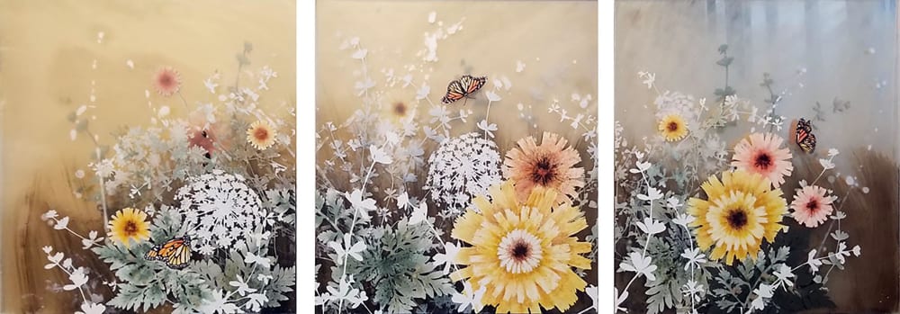 Field Monarchs | Oil And Acrylic Painting in Paintings by Cara Enteles Studio