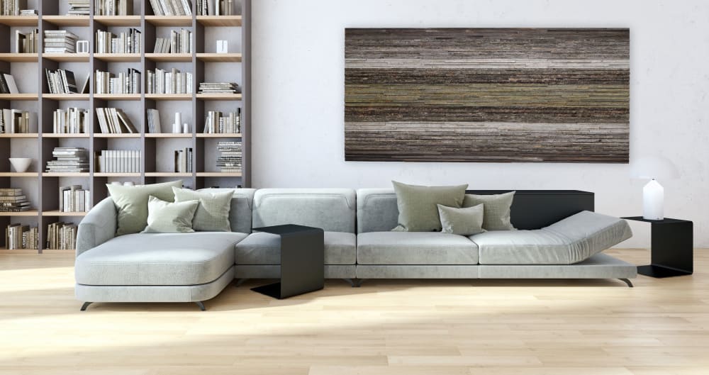 Ivy Moss gradient artwork: Wood wall art | Wall Sculpture in Wall Hangings by Craig Forget