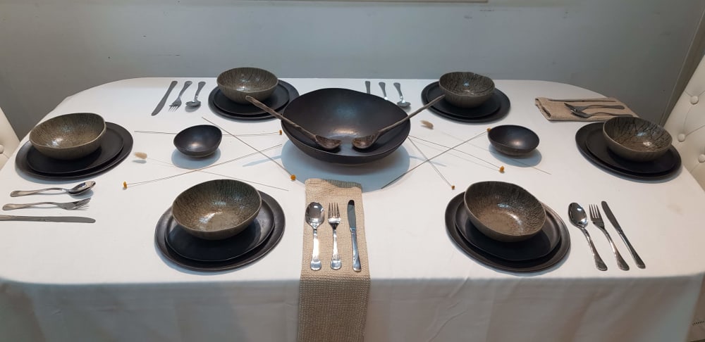 Black Asian Style Dinnerware Set of 23 Pieces | Plate in Dinnerware by YomYomceramic