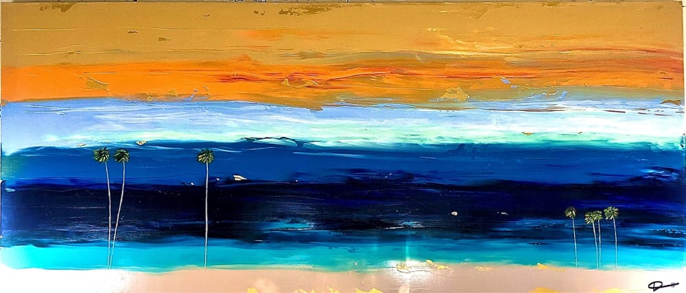 California Gold #3 | Paintings by Dutch Montana Art | Hugo Rivera Gallery in Laguna Beach