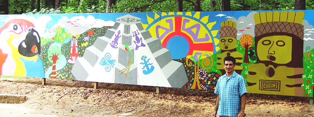 Deep Roots | Murals by Gus Lina Art | Shady Valley Park in Atlanta