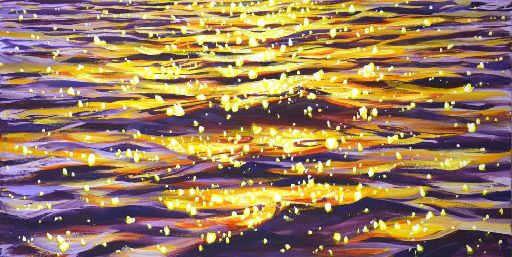 Evening glare on the water 6. | Oil And Acrylic Painting in Paintings by IRYNA KASTSOVA