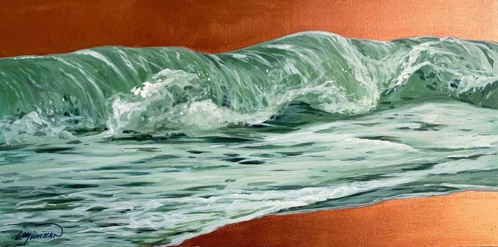 Ocean #33 | Oil And Acrylic Painting in Paintings by Lindsey Millikan