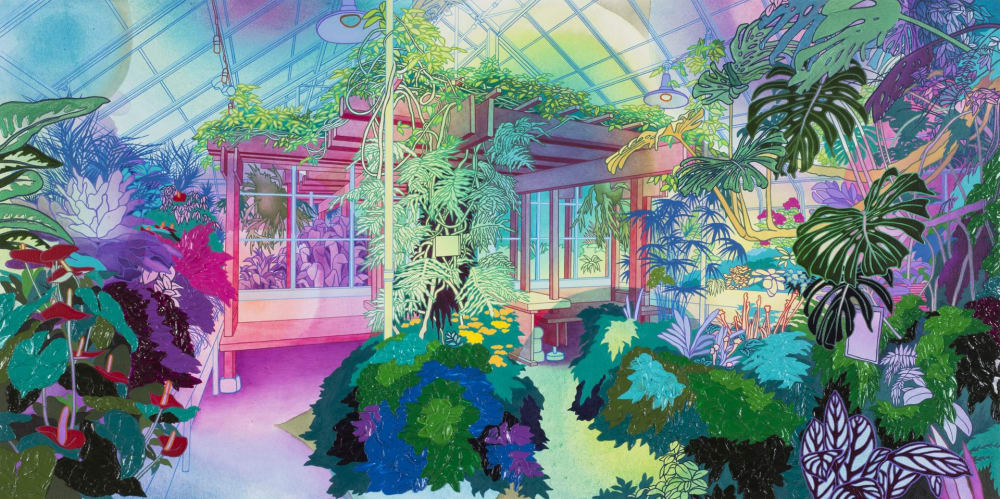 Tropical Vibes | Oil And Acrylic Painting in Paintings by Elizabeth Gahan