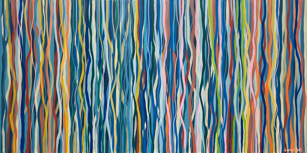 Melbourne Funk - 152 x 76cm acrylic on canvas | Paintings by George Hall Art | Sydney in Sydney
