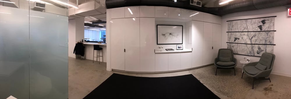 Merx Aviation Permanent Puzzle Woods | Murals by Andrea Bonfils | Merx Aviation in New York