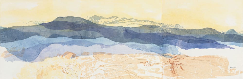 Beckoning Basin (triptych) | Paintings by Jan Sullivan Fowler | B. David Levine in Los Angeles