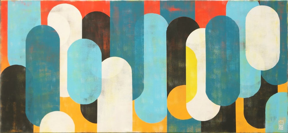 Traffic sunny & blue landscape | Oil And Acrylic Painting in Paintings by Ronald Hunter