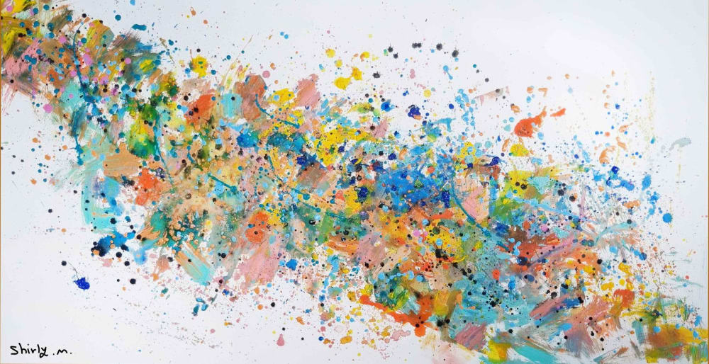 Flow In | Oil And Acrylic Painting in Paintings by Shirly Maimom Art