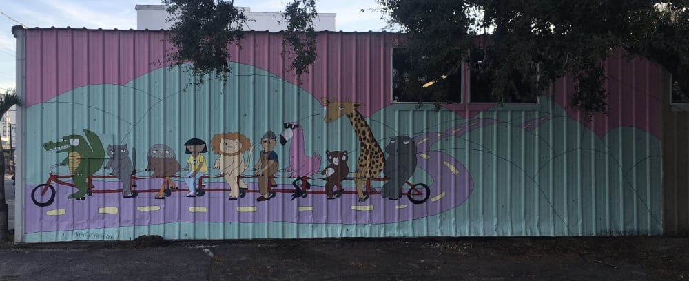 long bike | Murals by MR CORY ROBINSON | Vélo Champ Cycle Sport in Tampa