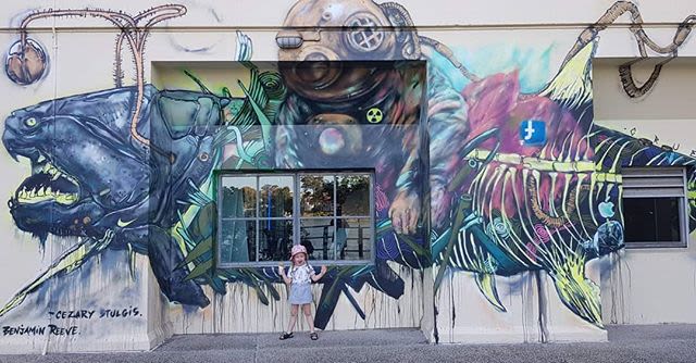 Toxic Fish | Murals by Benjamin Reeve | Brisbane Powerhouse in New Farm