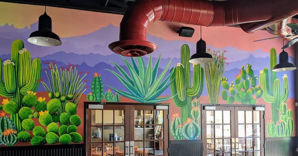 Havasu Desert Mural | Murals by Rachel Kaiser Art | The KAWS in Lake Havasu City