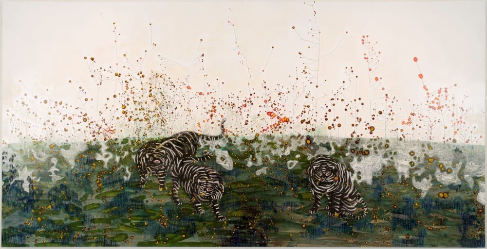 "Wild Tiger I have Always Known" | Oil And Acrylic Painting in Paintings by Ajean Ryan | Le Méridien Denver Downtown in Denver