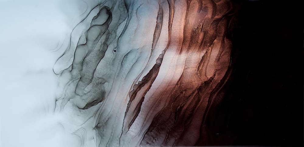 'METAL' - Luxury Epoxy Resin Abstract Artwork | Oil And Acrylic Painting in Paintings by Christina Twomey Art + Design