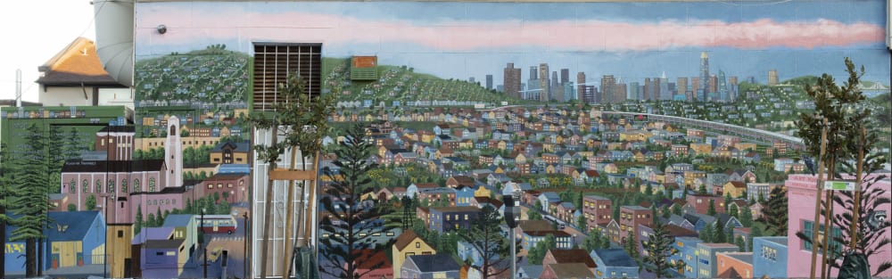 Portola Long View | Murals by Arthur Koch