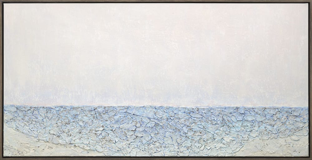Salton Sea III - Abstract Ocean Art | Mixed Media in Paintings by Kelly Hanna Studio