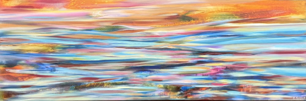 Ethereal Horizon | Oil And Acrylic Painting in Paintings by Kozyuk Gallery