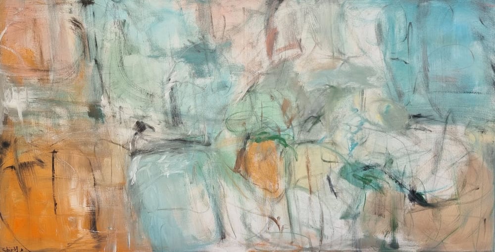 "Dry Leaves" | Oil And Acrylic Painting in Paintings by Shirly Maimom Art