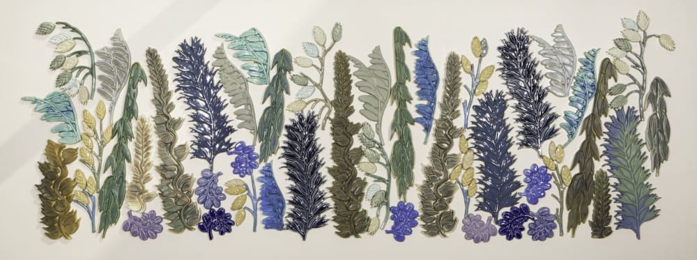 Botanical Structures (blue) | Wall Sculpture in Wall Hangings by Kay Aplin
