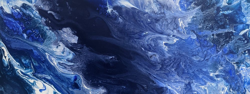 Oceans Apart (2pcs) | Oil And Acrylic Painting in Paintings by Carrie Rodak Fine Art