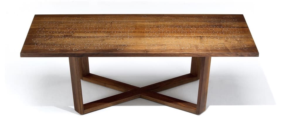 Nail Inlay Coffee Table No. 25 | Tables by Peter Sandback