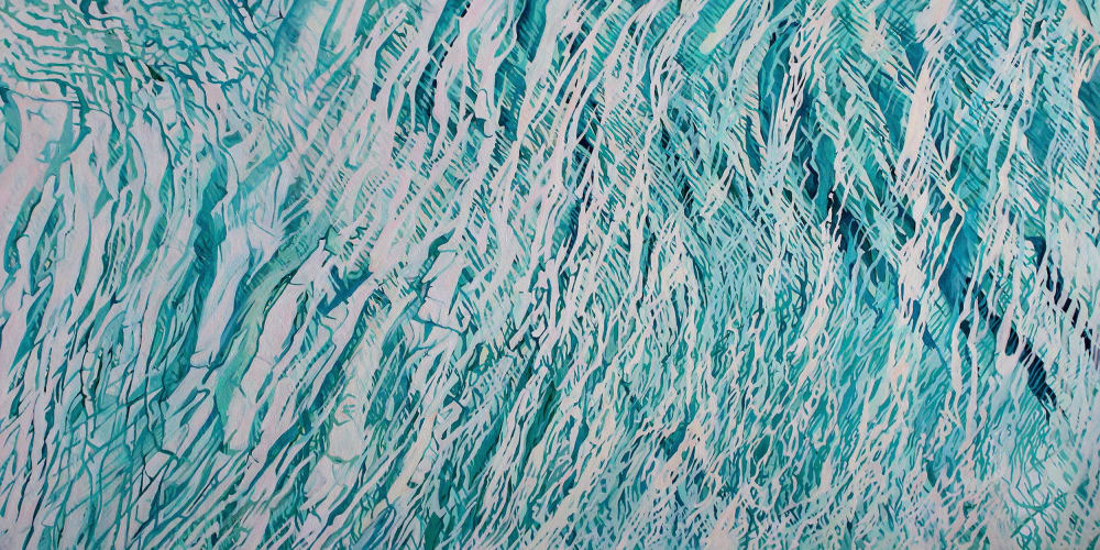 Water I | Oil And Acrylic Painting in Paintings by Anne Blenker