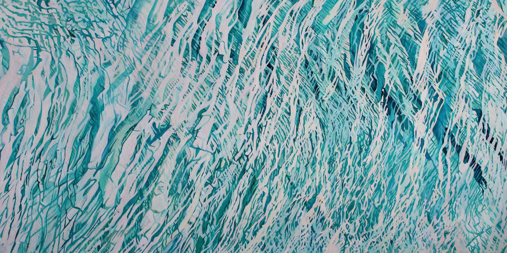 Water I | Oil And Acrylic Painting in Paintings by Anne Blenker