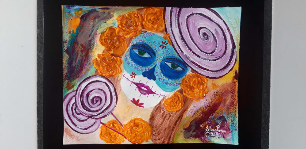 Endulzame la vida (2024) | Oil And Acrylic Painting in Paintings by Elena Parau