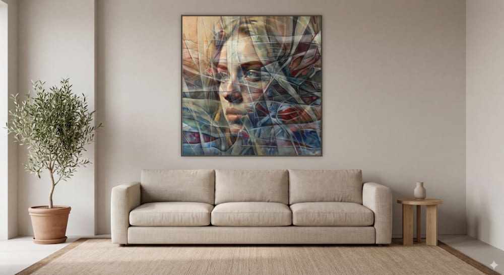 Through The Vail - Freehand Digital Painting | Art & Wall Decor by Naza