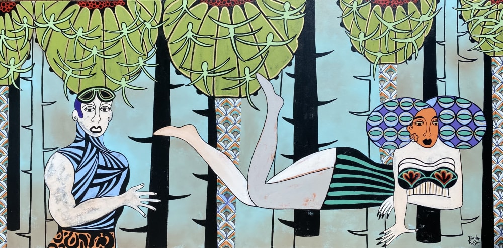 The beauty hunter | Oil And Acrylic Painting in Paintings by Diana Rosa