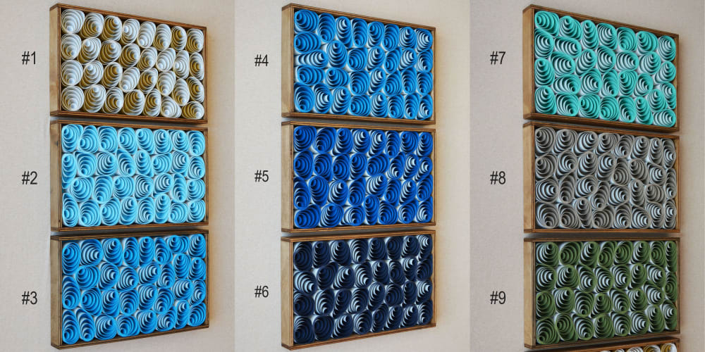 No. 02 Acoustic Diffuser Panel - Gradient Modern Abstract Wa | Wall Sculpture in Wall Hangings by Joseph A