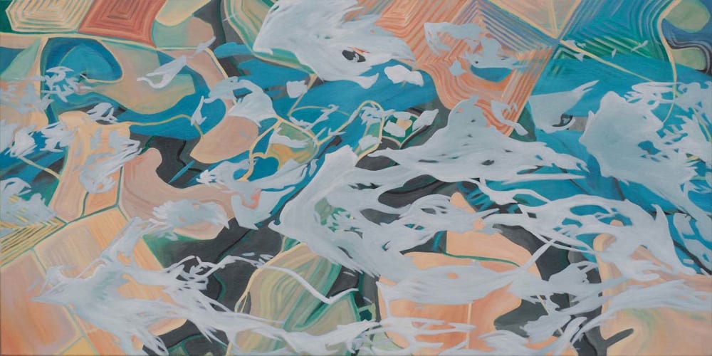 Tossed | Oil And Acrylic Painting in Paintings by Anne Blenker