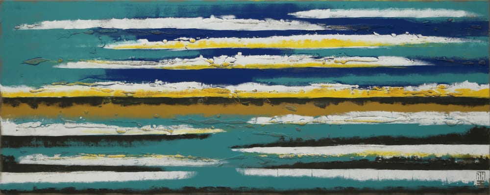 Blue Horizon | Oil And Acrylic Painting in Paintings by Ronald Hunter | Roxier Art Gallery in Rotterdam