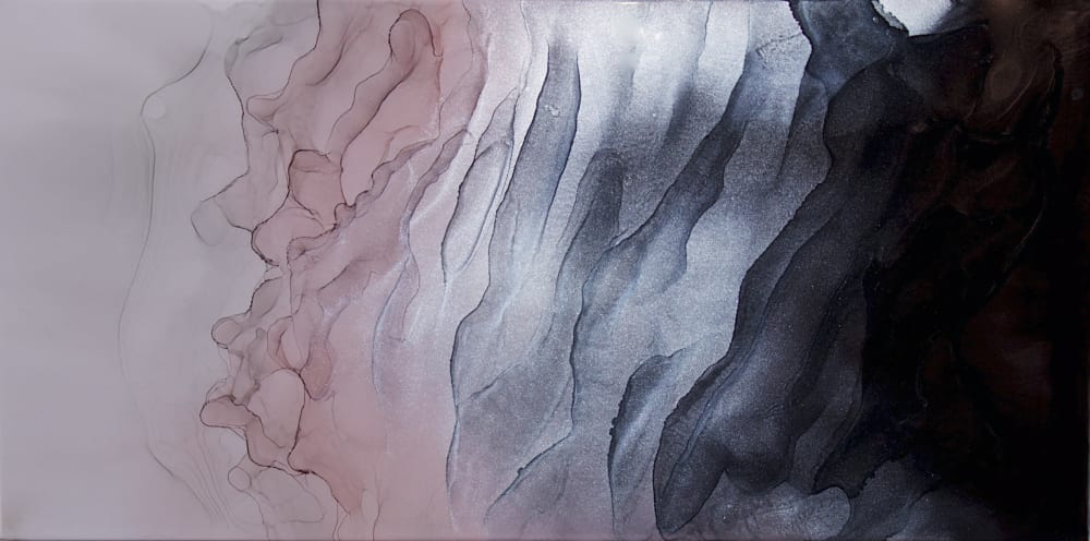 'PETALS' - Luxury Epoxy Resin Abstract Artwork | Oil And Acrylic Painting in Paintings by Christina Twomey Art + Design