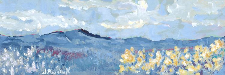 Giclée print of Burr | Prints in Paintings by Jessica Marshall / Library of Marshall Arts