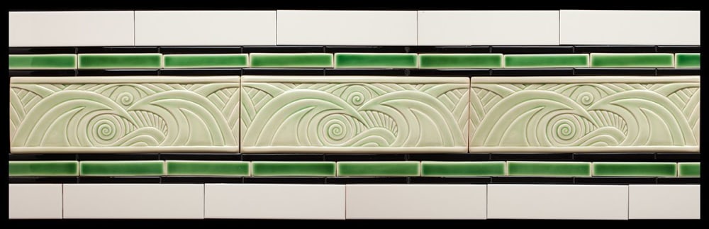 Wave Tile Installation | Tiles by Lynne Meade