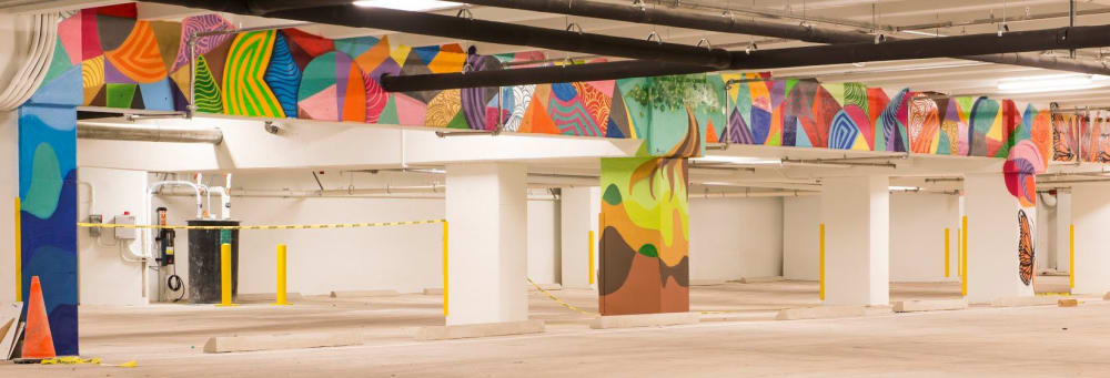 Whole Foods Market Parking Garage | Murals by Jorge-Miguel Rodriguez | Whole Foods Market in Miami