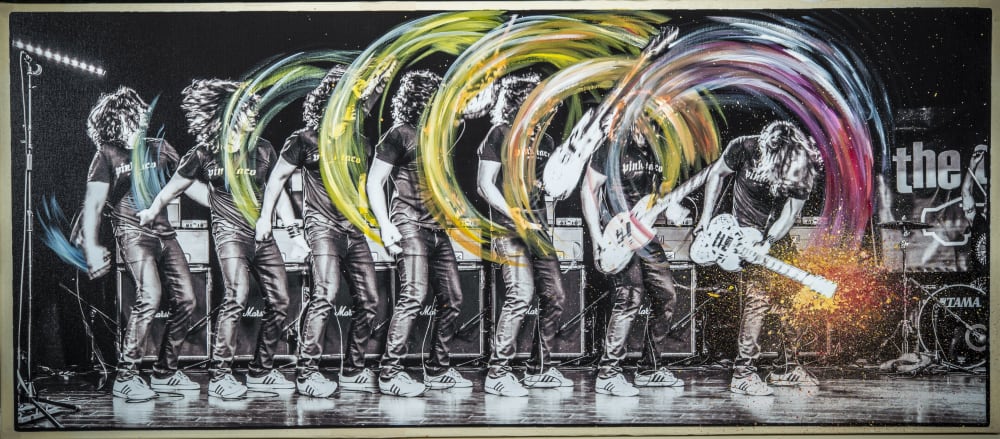 Rock Ink. - Phil X | Mixed Media by Pete Kasprzak
