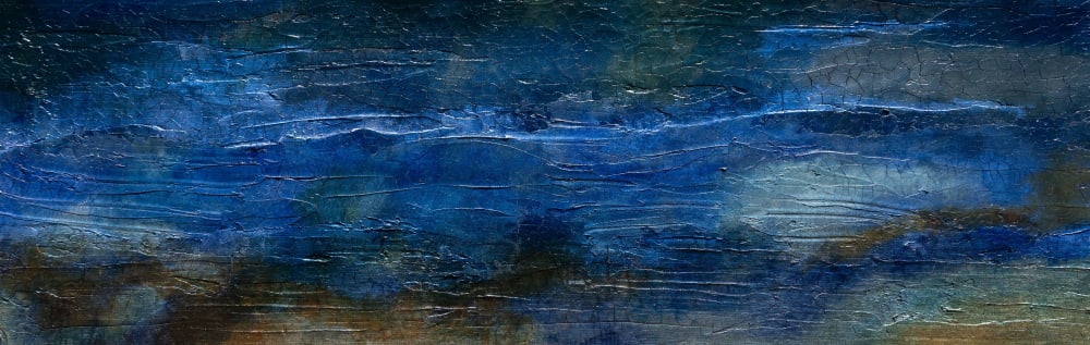 'Blue Lagoon' - Highly Textured Abstract Painting | Oil And Acrylic Painting in Paintings by Christina Twomey Art + Design