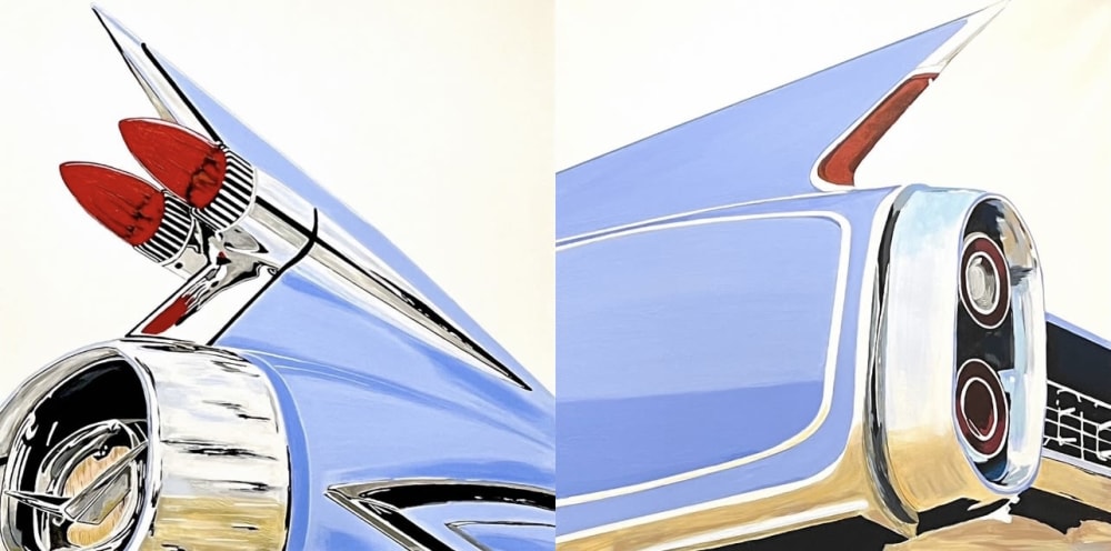 Cadillac Dreams, No. 1 - 2 | Oil And Acrylic Painting in Paintings by Ravi Raman - RTunes68