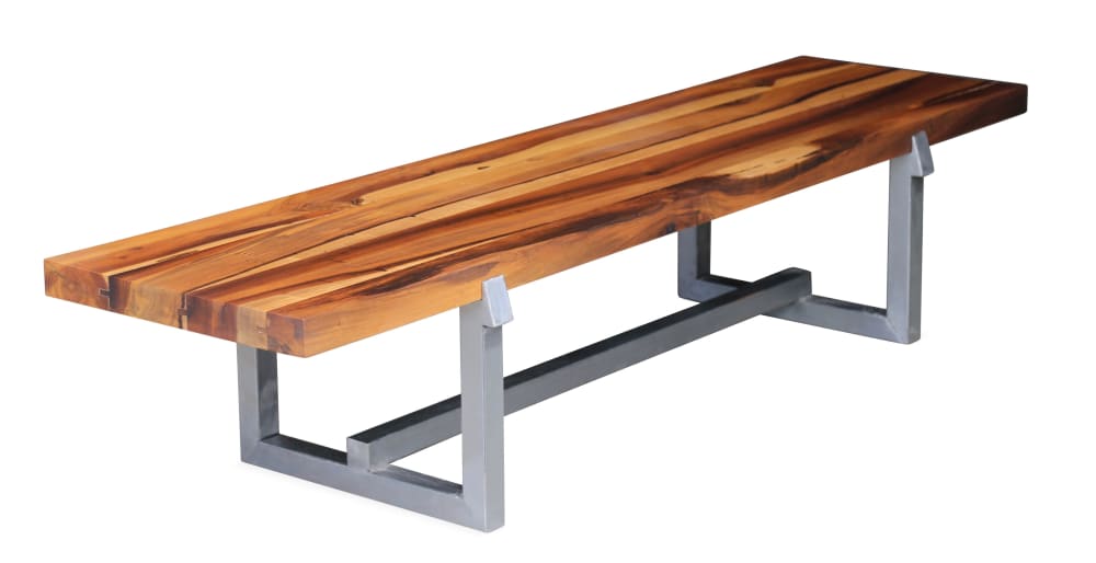 Solid Wood and Steel Bench or Table from Costantini, Donato | Benches & Ottomans by Costantini Design