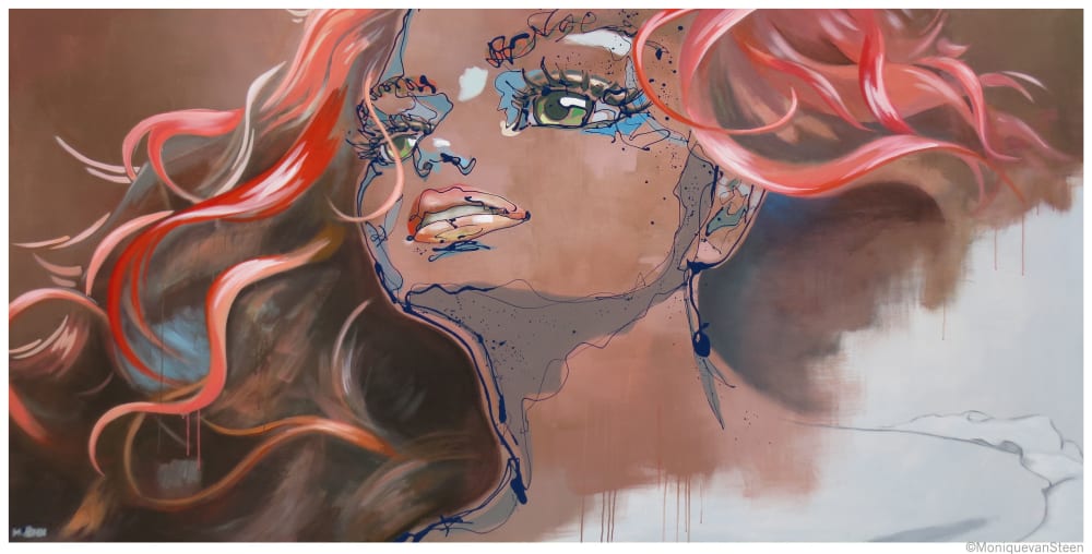 Evocative urban art paintings "Mnemosine" (sold) | Oil And Acrylic Painting in Paintings by Monique van Steen