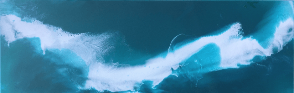 Ocean Splash | Oil And Acrylic Painting in Paintings by Art By Skevi