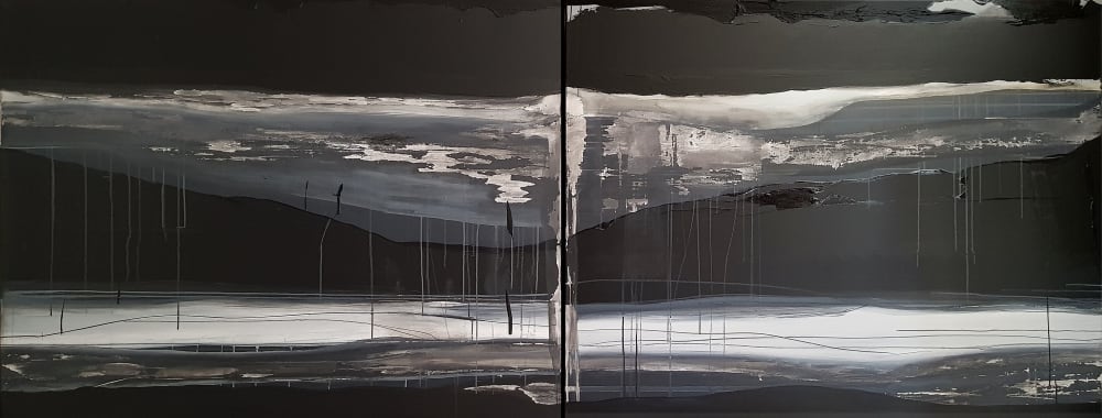 Landscape #1 | Paintings by Emilie Heurtevent | Aptos Cruz Galleries in Stirling