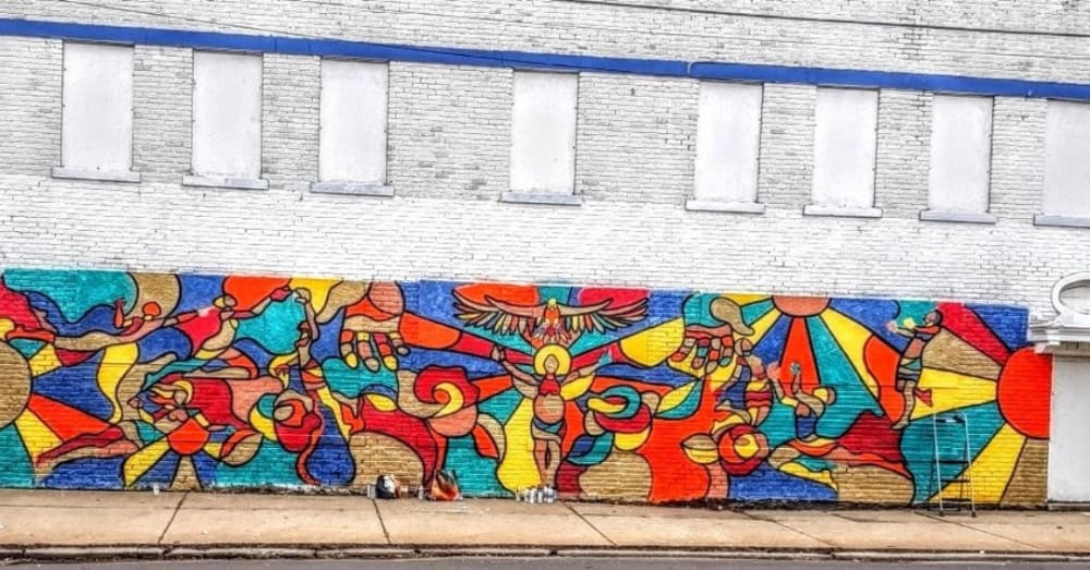 "We Rise By Lifting" Mural | Street Murals by Ken Brown