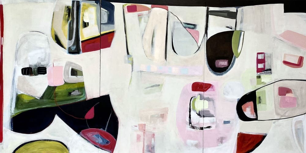 Please please me tryptich 36" x 72" | Oil And Acrylic Painting in Paintings by Irene Nelson