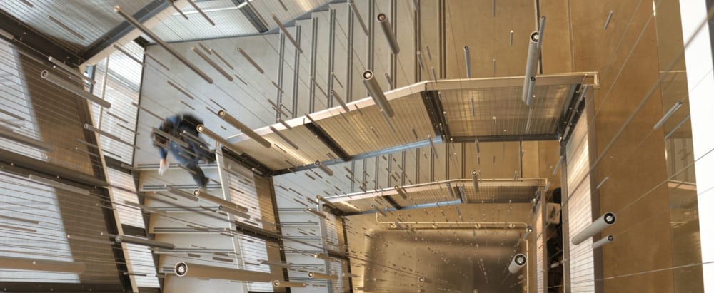 Reflectance Field (chance based sound sculpture in pentatonic scale) | Public Sculptures by Susan Narduli | University of Oregon in Eugene