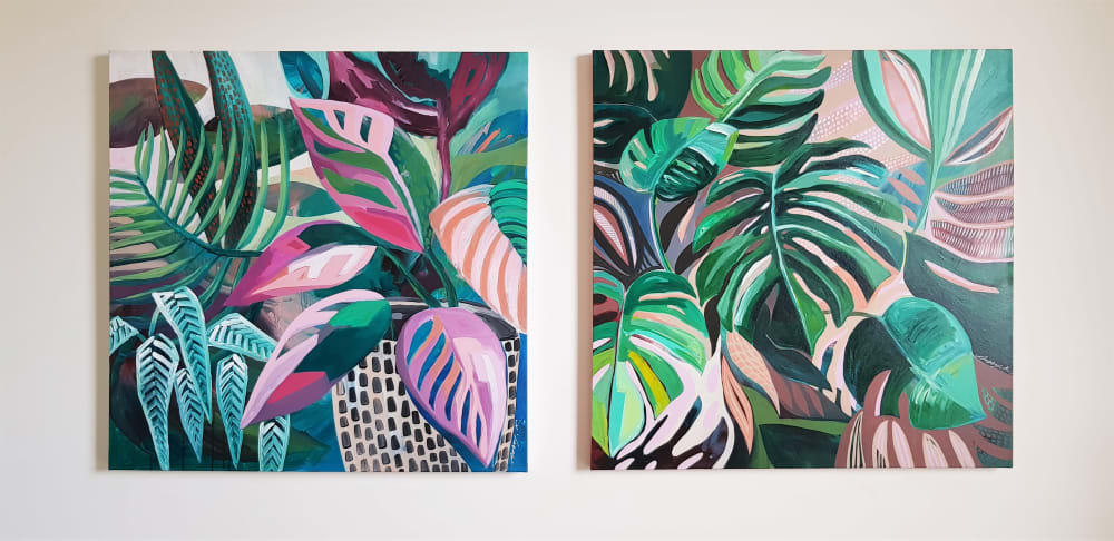 Summer Breeze Series | Oil And Acrylic Painting in Paintings by Amy Kim