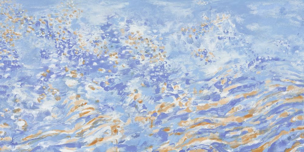 SOLD PRIVATE COLLECTION: Bastendorff SHIMMER 2 | Oil And Acrylic Painting in Paintings by Betty Jo Costanzo